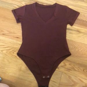 Maroon Body Suit